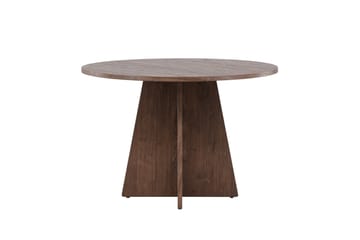 Bootcut Rundt Lite Spisebord Valnøtt 110 cm - Venture Home - Møbler - Bord - Spisebord & kjøkkenbord