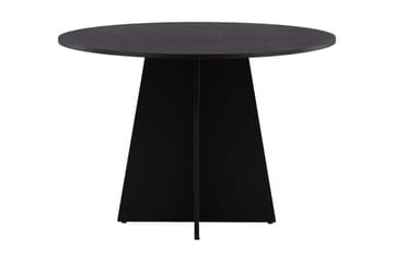 Bootcut Spisebord 110 cm Rundt - Sort - Møbler - Bord - Spisebord & kjøkkenbord