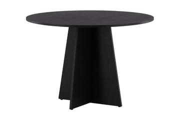 Bootcut Spisebord 110 cm Rundt - Sort - Møbler - Bord - Spisebord & kjøkkenbord