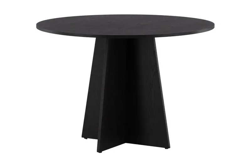 Bootcut Spisebord 110 cm Rundt - Sort - Møbler - Bord - Spisebord & kjøkkenbord