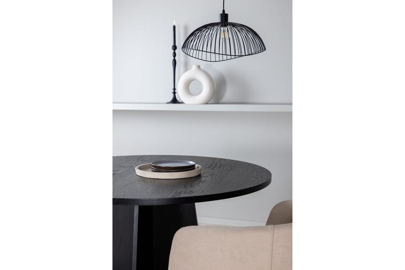 Bootcut Spisebord 110 cm Rundt - Sort - Møbler - Bord - Spisebord & kjøkkenbord