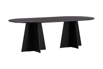Bootcut Spisebord 230x115x75 cm Oval - Sort - Møbler - Bord - Spisebord & kjøkkenbord