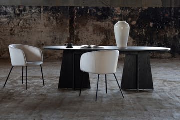 Bootcut Spisebord 230x115x75 cm Oval - Sort - Møbler - Bord - Spisebord & kjøkkenbord