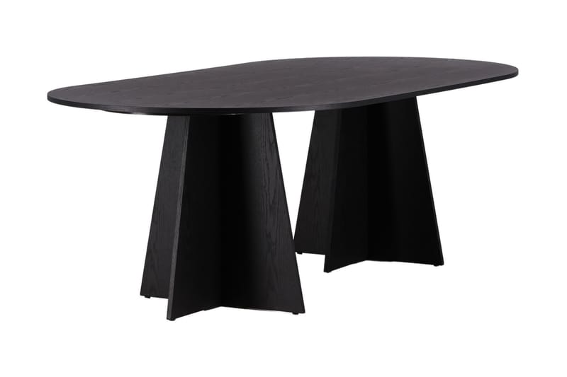 Bootcut Spisebord 230x115x75 cm Oval - Sort - Møbler - Bord - Spisebord & kjøkkenbord