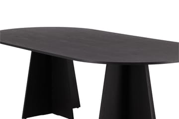 Bootcut Spisebord 230x115x75 cm Oval - Sort - Møbler - Bord - Spisebord & kjøkkenbord