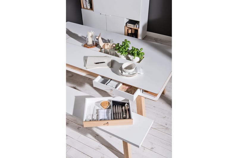 Bord 4You 200x100 cm Hvit - VOX - Spisebord & kjøkkenbord
