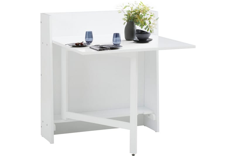 Bord Sammenleggbart Aldrington 84 cm - Hvit - Spisebord & kjøkkenbord