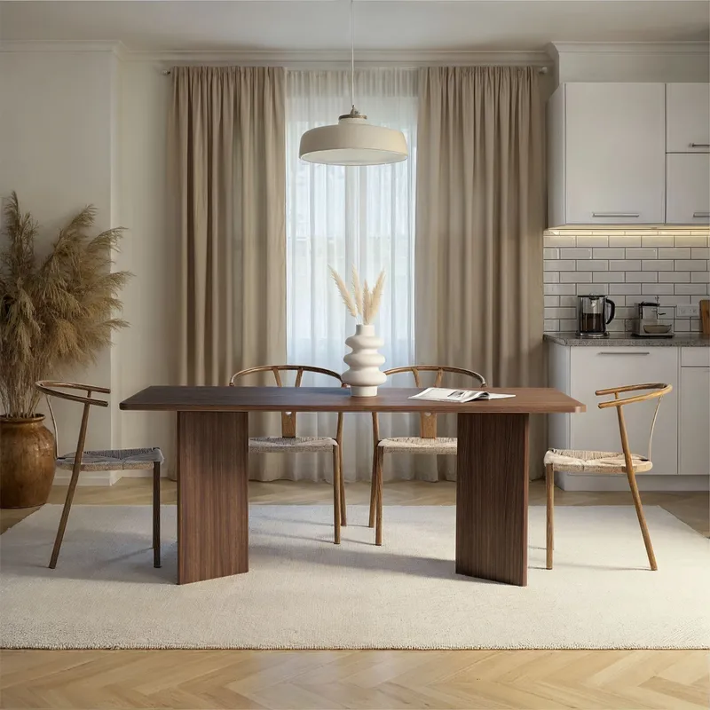 Cadron spisebord 180 cm rektangulært - Valnøtt - Møbler - Bord - Spisebord & kjøkkenbord