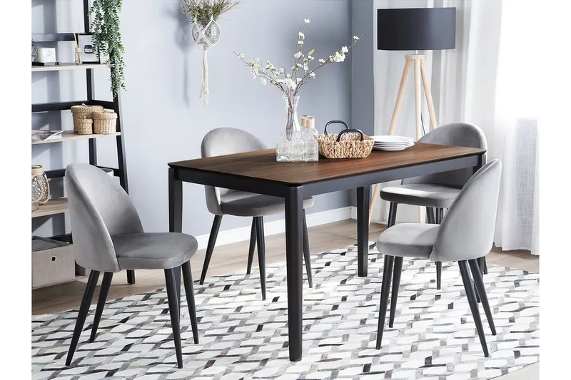 Cedar Spisebord 135 cm - Svart - Møbler - Bord - Spisebord & kjøkkenbord