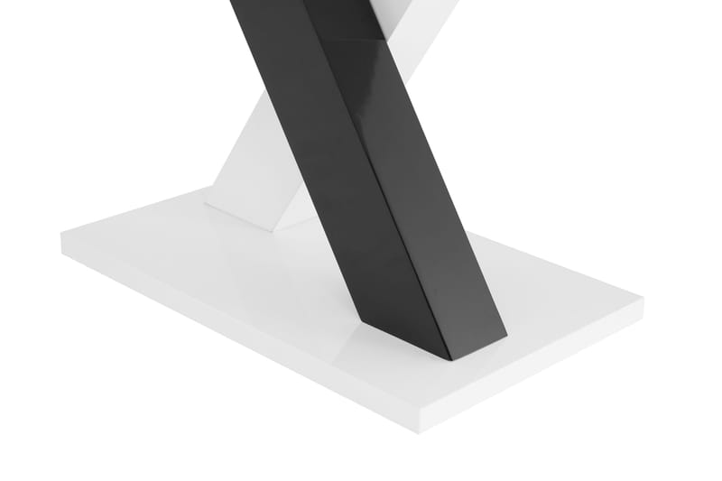 Cesi Rektangulært Spisebord 140 cm i Malt Tre - Hvit / Svart - Møbler - Bord - Spisebord & kjøkkenbord