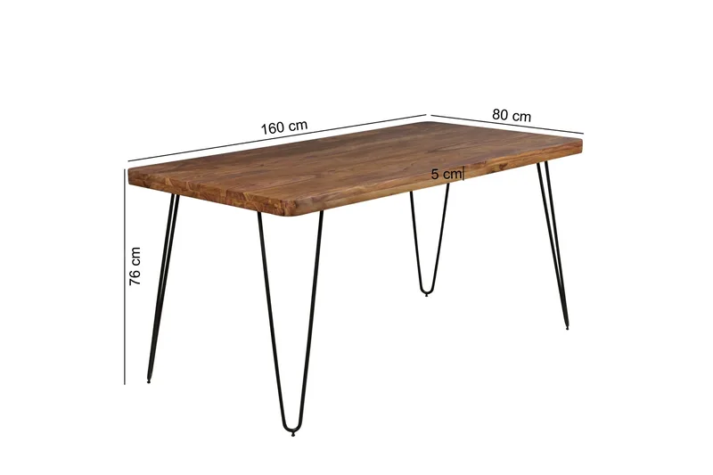 Colee Spisebord 160 cm - Brun - Møbler - Bord - Spisebord & kjøkkenbord