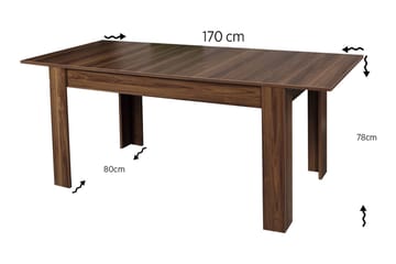 Comfortale Spisebord Forlengningsbart - Eik/Brun - Møbler - Bord - Spisebord & kjøkkenbord