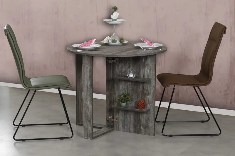 Comfortale Spisebord Rundt Sammenleggbart - Møbler - Bord - Spisebord & kjøkkenbord