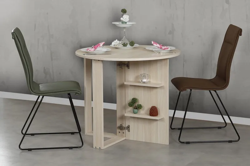 Comfortale Spisebord Rundt Sammenleggbart - Møbler - Bord - Spisebord & kjøkkenbord