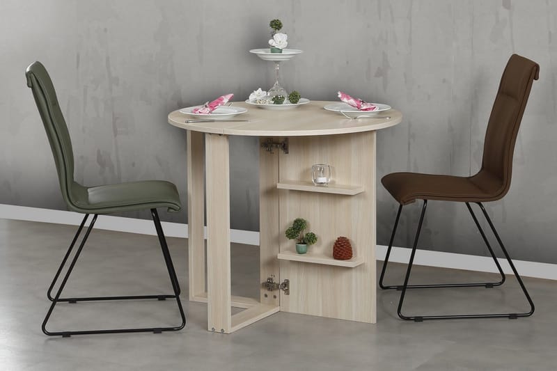 Comfortale Spisebord Rundt Sammenleggbart - Møbler - Bord - Spisebord & kjøkkenbord