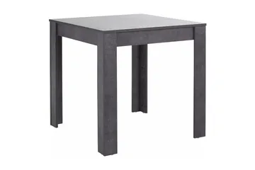 Corot Lite Kvadratisk Spisebord 80 cm i Stein med Betongutseende - Mørkegrå - Møbler - Bord - Spisebord & kjøkkenbord