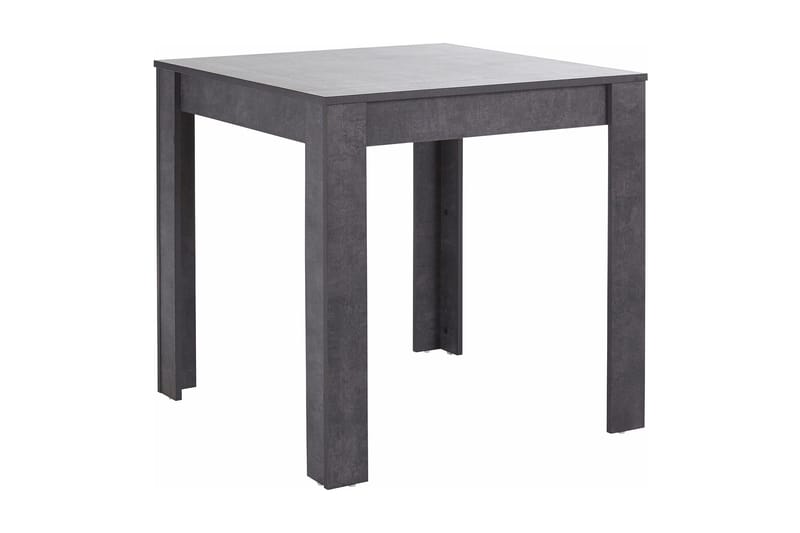 Corot Lite Kvadratisk Spisebord 80 cm i Stein med Betongutseende - Mørkegrå - Møbler - Bord - Spisebord & kjøkkenbord
