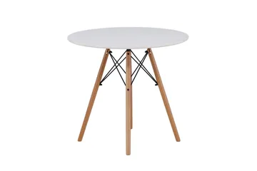 Danburi Spisebord 60 cm - Hvit - Møbler - Bord - Spisebord & kjøkkenbord