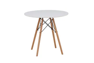 Danburi Spisebord 60 cm - Hvit - Møbler - Bord - Spisebord & kjøkkenbord