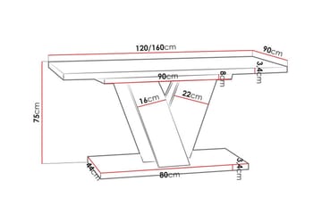 Denogal Matbord 90 cm Grey - Møbler - Bord - Spisebord & kjøkkenbord