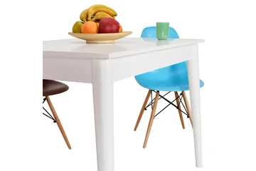 Dining Table Hvit - Hvit - Møbler - Bord - Spisebord & kjøkkenbord