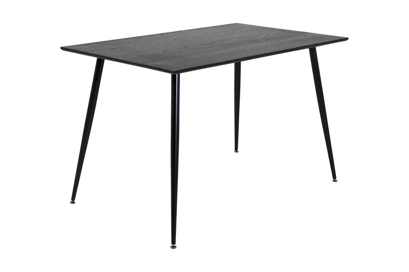 Dipp Rektangulært Spisebord 180 cm med Valnøtt- og Metalllook - Svart - Møbler - Bord - Spisebord & kjøkkenbord