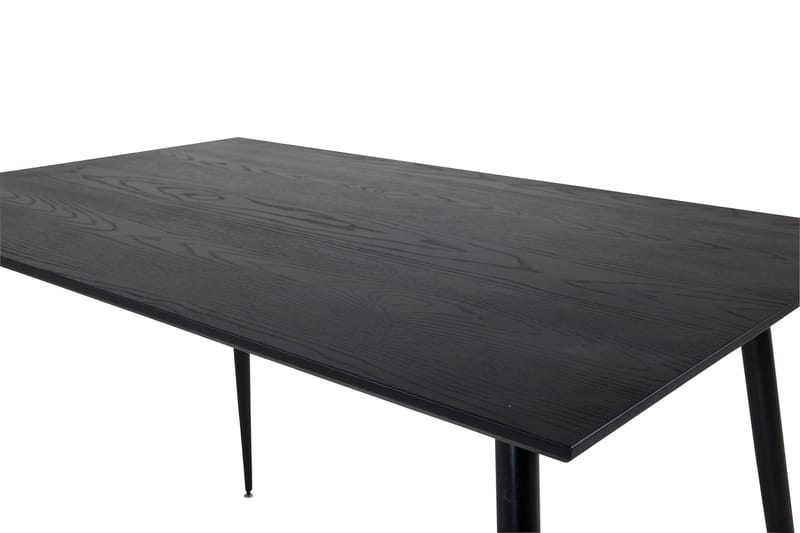 Dipp Rektangulært Spisebord 180 cm med Valnøtt- og Metalllook - Svart - Møbler - Bord - Spisebord & kjøkkenbord