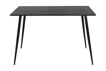 Dipp Rektangulært Spisebord 180 cm med Valnøtt- og Metalllook - Svart - Møbler - Bord - Spisebord & kjøkkenbord