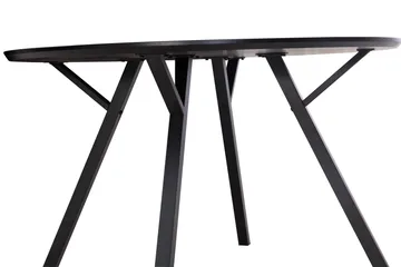 Eirys Rundt Spisebord 120 cm - Brun / Svart - Møbler - Bord - Spisebord & kjøkkenbord