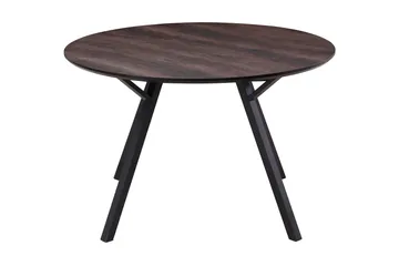 Eirys Rundt Spisebord 120 cm - Brun / Svart - Møbler - Bord - Spisebord & kjøkkenbord