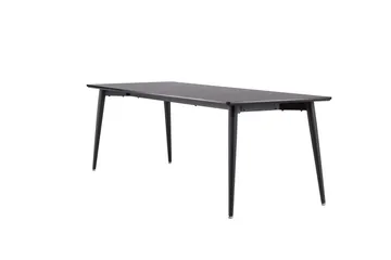 Ellis Stort Rektangulært Spisebord 230 cm med Metallutseende - Svart - Møbler - Bord - Spisebord & kjøkkenbord