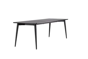 Ellis Stort Rektangulært Spisebord 230 cm med Metallutseende - Svart - Møbler - Bord - Spisebord & kjøkkenbord