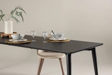 Ellis Stort Rektangulært Spisebord 230 cm med Metallutseende - Svart - Møbler - Bord - Spisebord & kjøkkenbord