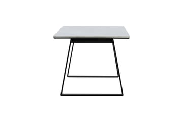 Estelle Rektangulært Spisebord 140 cm med Marmorplate og Metallutseende - Hvit - Møbler - Bord - Spisebord & kjøkkenbord