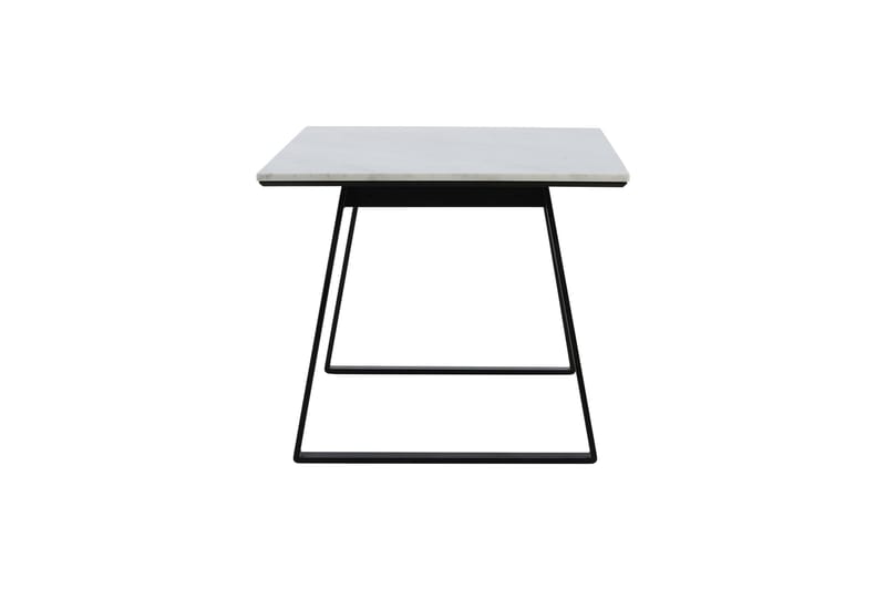 Estelle Rektangulært Spisebord 140 cm med Marmorplate og Metallutseende - Hvit - Møbler - Bord - Spisebord & kjøkkenbord