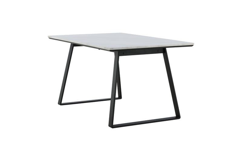Estelle Rektangulært Spisebord 140 cm med Marmorplate og Metallutseende - Hvit - Møbler - Bord - Spisebord & kjøkkenbord
