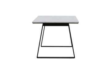 Estelle Rektangulært Spisebord 140 cm med Marmorplate og Metallutseende - Hvit - Møbler - Bord - Spisebord & kjøkkenbord