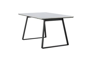 Estelle Rektangulært Spisebord 140 cm med Marmorplate og Metallutseende - Hvit - Møbler - Bord - Spisebord & kjøkkenbord