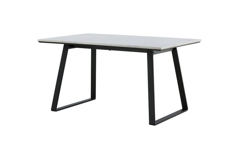 Estelle Rektangulært Spisebord 140 cm med Marmorplate og Metallutseende - Hvit - Møbler - Bord - Spisebord & kjøkkenbord