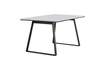Estelle Rektangulært Spisebord 140 cm med Marmorplate og Metallutseende - Hvit - Møbler - Bord - Spisebord & kjøkkenbord