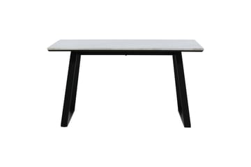 Estelle Rektangulært Spisebord 140 cm med Marmorplate og Metallutseende - Hvit - Møbler - Bord - Spisebord & kjøkkenbord