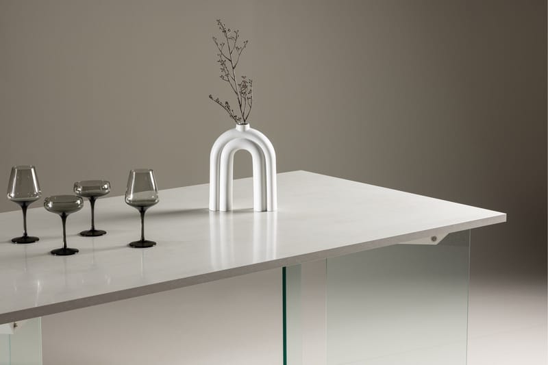 Ester Rektangulært Spisebord 180 cm med Betonglook - Lysegrå - Møbler - Bord - Spisebord & kjøkkenbord