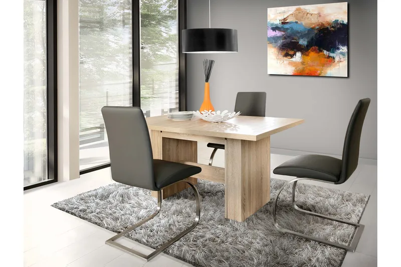 Ethelyne Spisebord 90 cm - Brun - Møbler - Bord - Spisebord & kjøkkenbord