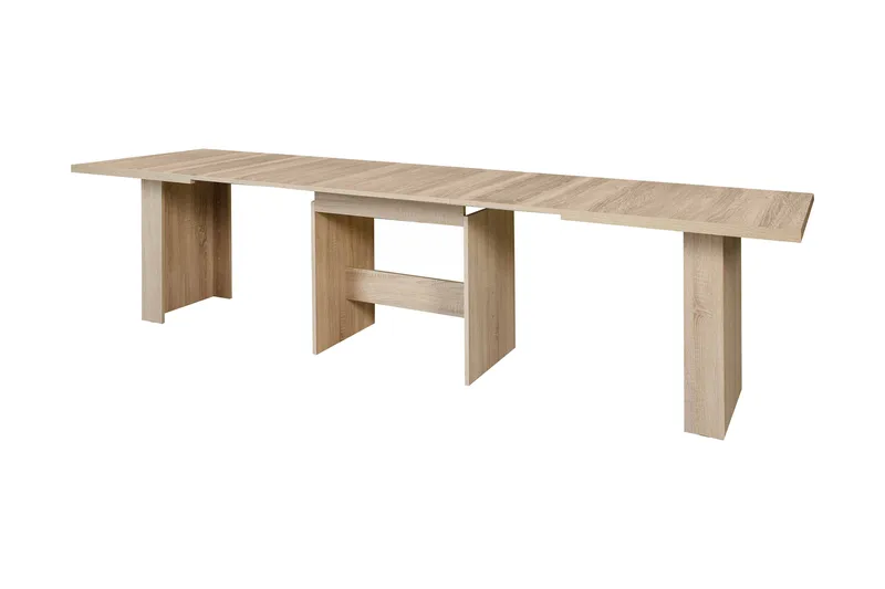 Ethelyne Utrekkbart Rektangulært Spisebord 140 cm i Eik, Brun