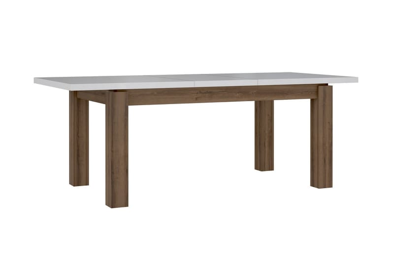 Forlengningsbart Bord Billins 160 cm - Hvit - Spisebord & kjøkkenbord