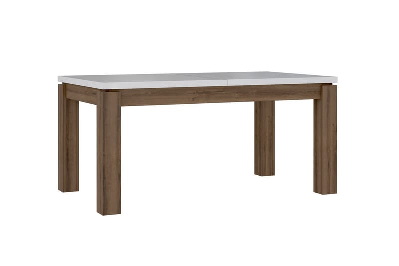 Forlengningsbart Bord Billins 160 cm - Hvit - Spisebord & kjøkkenbord
