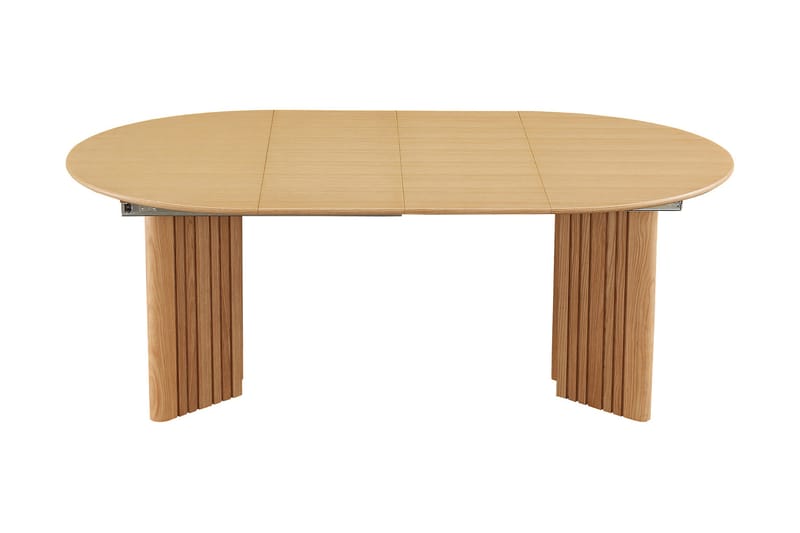 Forlengningsbart Rundt Spisebord Damiene 120/200 cm - Natur - Spisebord & kjøkkenbord