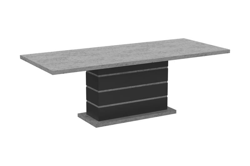 Forlengningsbart Spisebord Griffith 180/220 cm - Grå/Svart - Spisebord & kjøkkenbord