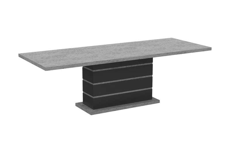 Forlengningsbart Spisebord Griffith 200/240 cm - Grå/Svart - Spisebord & kjøkkenbord