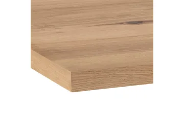 Ganesh Stort Rektangulært Spisebord 220 cm med Tre- og Eikeutseende - Svart|Beige - Møbler - Bord - Spisebord & kjøkkenbord